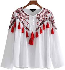 Triumphin White Women Girls Boat Neck Embroidered Rayon Cotton Top For Dailywear Stylish Casual And Western Wea Stylish Tops Western Wear For Women Cotton Tops