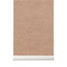 With the many different shades and tones able to establish a unique environment, it is a great choice for any room. Ferm Living Wallpaper Design Wallpaper Rose And Beige Coral