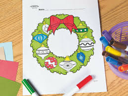 Wreath coloring pages archives in christmas wreath coloring pages. Christmas Wreath Free Printable Coloring Page Fun365