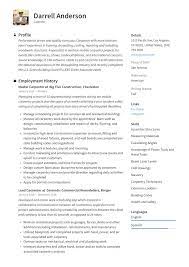 Carpenter Resume Template Resume Examples Guided Writing Resume Writing