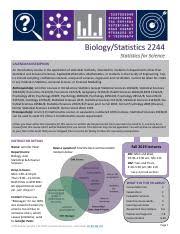 As defined by mackay and oldford, the ppdac model is a sequence of steps that describe the statistical method. Biol Stat 2244a Syllabus Fall 2019 Pdf Calendar Description An Introductory Course In The Application Of Statistical Methods Intended For Students Course Hero