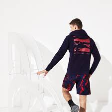 From the courts to the city streets, this champion wardrobe is charged with energy. Men S Lacoste Sport X Novak Djokovic Croc Logo Zip Sweatshirt Lacoste