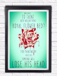 Alice In Wonderland Painted Rose Queen Of Hearts By Sargentillustration 3 Alice And Wonderland Quotes Alice And Wonderland Tattoos Alice In Wonderland Poster