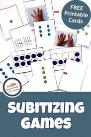 Free printable dice subitising games & activities. Subitizing Games With Free Printable Subitizing Cards Peanut Butter Fish Lessons