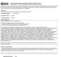 Product Discontinuance Notice - PDN 16_0050 Rev. C