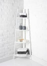 4 tier bathroom corner shelf. 4 Tier Corner Shelf Unit 136cm X 53cm X 34cm White Bathroom Shelving Unit Bathroom Corner Shelf Bathroom Corner Storage