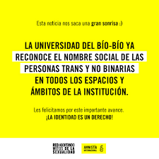 Algunas personas expresan su género de maneras que no encajan en las normas sociales binarias tradicionales del género masculino o femenino. Lo Ultimo Amnistia Internacional Chile