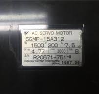 Industrial Servo Motor YASKAWA 7.5A SERVO MOTOR SGMP-15A312 ...