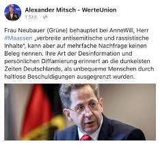 August 2012 bis september 2018 war er präsident des „bundesamtes für ‚verfassungsschutz' und damit nachfolger von heinz fromm. Alex Urban On Twitter Warte Auf Die Vorwurfe Von Luisamneubauer Maassen Legitimiert Antisemitische Inhalte Reagiert Die Werte Union Mit Verharmlosung Der Ns Zeit Neubauer Maassen Annewill Https T Co Pztvmxhno7