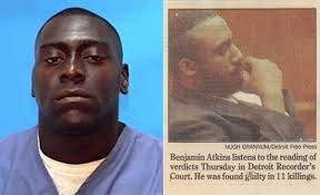 Wikipedia's been using the wrong photo for serial killer Benjamin Atkins  for 10 years. The wrong photo (left) is Ben Akins, who was an inmate in  Florida for illegally selling cocaine. The photo