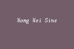 Ferida, hassan, low & ng advocates & solicitors. Wong Wei Sime Lawyer In Petaling Jaya