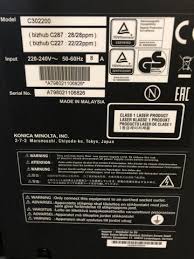 After you complete your download, move on to step 2. Multifunction Printer Konica Minolta Bizhub C227 Ps Auction We Value The Future Largest In Net Auctions