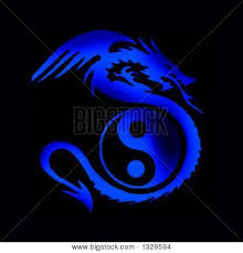 Black And Blue Dragon Logo Stock Photos Royalty Free Images Vectors Yin Yang Tattoos Yin Yang Art Yin Yang