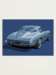 Image result for Silver Blue 1963 Corvette