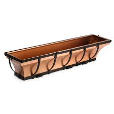 Inventor of the circular saw. H Potter Copper Window Box Hanging Flower Deck Planter 36