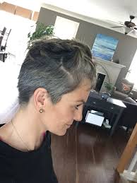 2 Months Into My Grow Out Gray Hair Growing Out Short Grey Hair Grey Hair Care