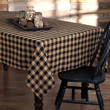 Black And White Checkered Tablecloth Fabric New Primitive Farmhouse Tan Black Burlap Check Tablecloth Table Cloth 60 X 102 Count Country House Decor Primitive Decorating Country Country Farmhouse Decor