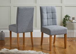 Andrews distressed chestnut brown extending butterfly leaf dining table, wood with distressed chestnut wood base. Sudbury Silver Grey Fabric Oak Dining Chairs Top Furniture