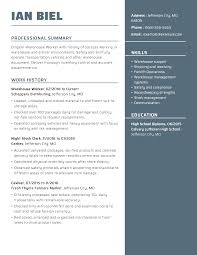 Assist with minimum and maximum levels for parts inventory. Warehouse Worker Resume Examples Inventory Management