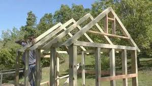 How to build a shed foor. Build A Garden Shed Roof Framing Finegardening