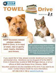 Towel Drive Volunteers For Community Impact