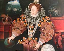 Paul Workman Queen Elizabeth 1 And The Spanish Armada Huge English Portrait Oil Painting Queen Elizabeth Oil Painting Mary Death