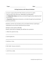 Independent clauses can be sentences. Independent Clause Examples With Worksheet Samples In Pdf Examples