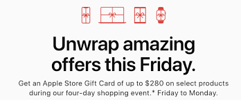 Costco will often throw in a free itunes gift card with the purchase of an already discounted apple device. Apple Canada S Black Friday 2019 Deal Get Up To 280 In Gift Cards Iphone In Canada Blog