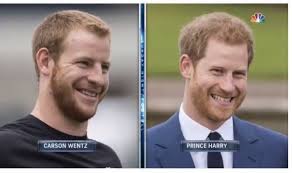 If the eagles go to london and don't get a picture of prince harry and carson wentz together, it's a complete waste of a trip. Prince Harry Inspired By Prince Edward From A Knight S Tale Takes On The Secret Identity Of Carson Wentz To Play In The Nfl Album On Imgur