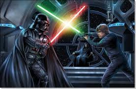 Pin By Monika Perez On Star Wars Darth Vader Vs Luke Star Wars Luke Darth Vader