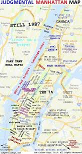 Judgemental Map Of New York Judgmental Map Of Manhattan Nyc Map New York City Map Manhattan Map