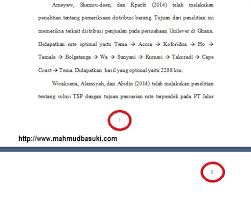 Cara Membuat Nomor Halaman Tugas Akhir Skripsi Tesis Disertasi Mahmud Basuki Online