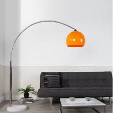 Big Bow Retro Design Lampe Dimmbar Orange Lounge Stehlampe