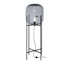 The simple, oversized metal shape is inspired by old lamps from places like factories and theaters. Oda Floor Lamp Dark Grey By Pulpo Replica Lights