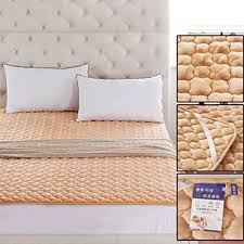 Crease Free Flannel Mattress Washable Tatami Mats Golden 200x220cm 79x87inch In 2020 Mattress Tatami Mat Heated Mattress Pad