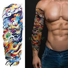 Artists who have strength in horror tattoos are well known for bringing to life their subjects, giving this terrifying style a whole new life and popularity. Waterproof Temporary Tattoo Sticker Carp Fish Japanese Style Water Flower Full Arm Fake Tatto Flash Sleeve Tatoo For Men Women Temporary Tattoos Aliexpress