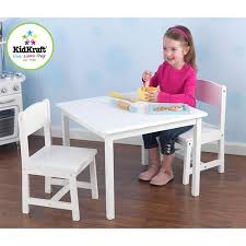 Kidkraft Aspen Kids 3 Piece Writing Table And Chair Set Walmart Com Childrens Desk And Chair Desk And Chair Set Table And Chairs