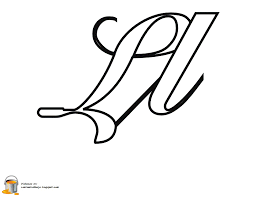 Letra L Para Colorear