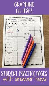 Graphing Ellipses Algebra Lesson Plans Math Interactive Notebook Algebra Lessons