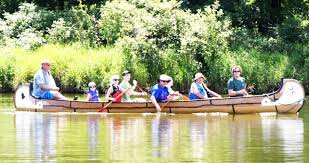 Competition was lively in Wisconsin River Canoe Races