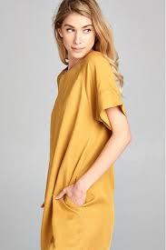 Mustard Tunic Dress Only 4 Left Online Dress Shopping Everyday Outfits Dresses