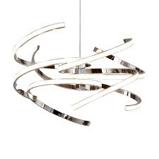 55w Led Pendelleuchte Dimmbar Esstisch Lampen Chrom Rund