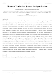 Livestock Production Systems And Analysis Review Livestock Livestock Farming Animal Science