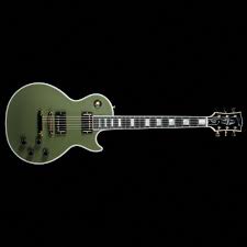 Used 2016 Gibson Custom Shop Les Paul Custom Electric Guitar Olive Green Custom Electric Guitars Best Guitar Players Guitar