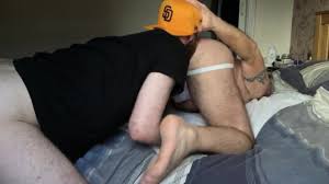 Otterboy Rimming Daddy Bear: Gay Couple Porn