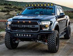 Lifted Ford Raptor With Kc Off Road Lightbar In 2021 Ford Raptor Ford Pickup Trucks Lifted Ford