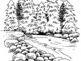 Coloration Des Paysages Des Images A La Peinture Dessins A Imprimer Comment Faire 9 Coloriage Dessin Foret Dessin Montagne