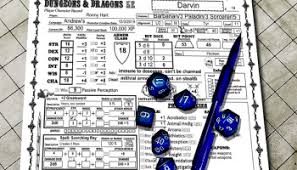 So here's what i've got so far. D D 5e Quick Play Character Sheets Dungeon Master Assistance