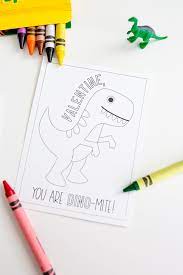 These dinosaur and extinct animal coloring pages not only aid you in teaching your child about dinosaurs, but also fuel the imagination of youngsters from the. Dinosaur Valentines Day Cards Easy Last Minute Free Printable Valentines Friday We Re In Love