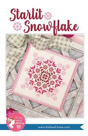 How to draw cross stitch patterns. Starlit Snowflake Cross Stitch Pattern It S Sew Emma Ise 418 It S Sew Emma